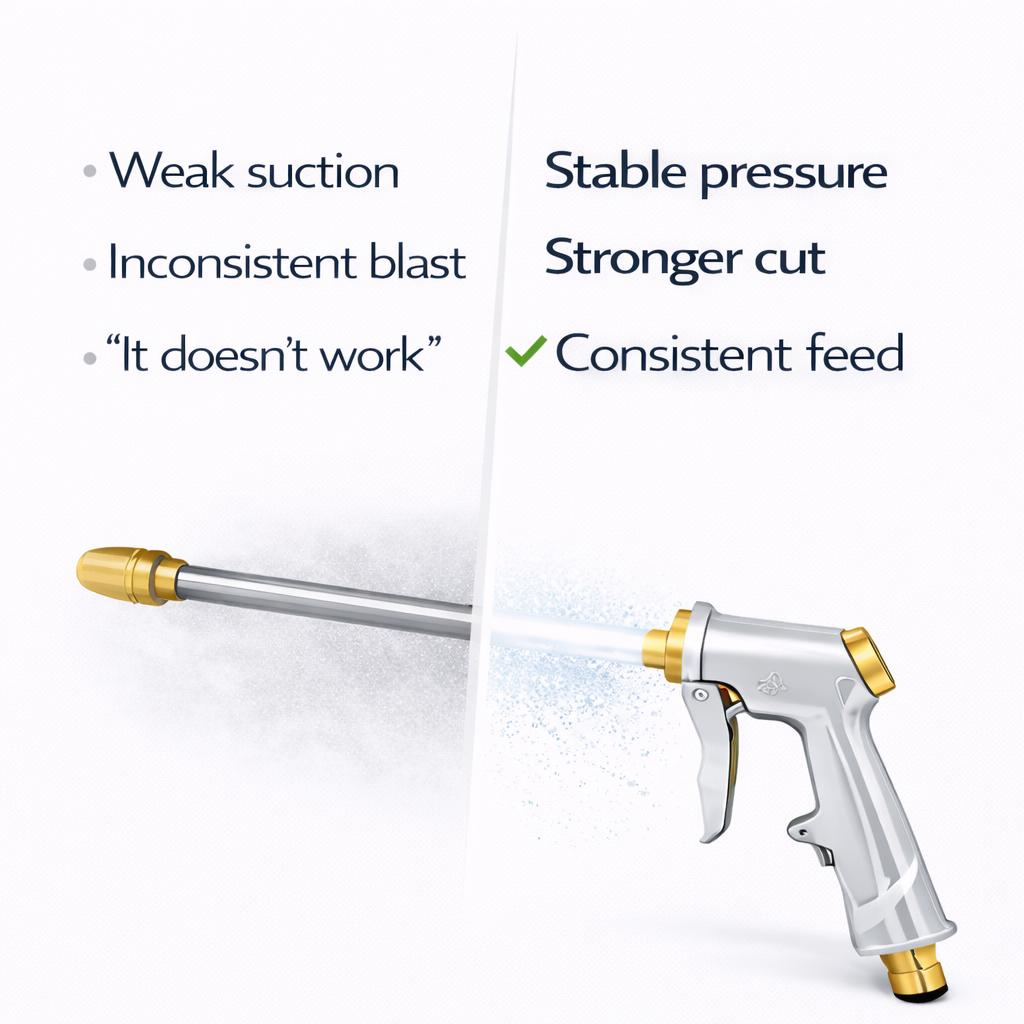 SandblastKit Pressure Booster Gun