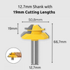 45° Lock Miter Router Bit - 12.7mm (1/2") Shank