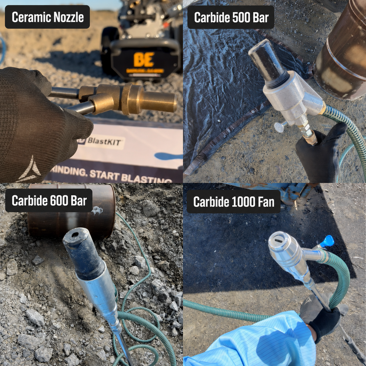 Pro Sandblast Kit – Carbide Pro (600 Bar)