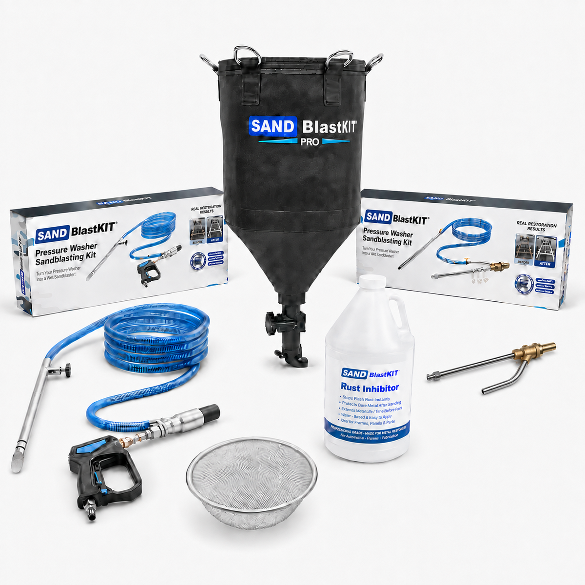 SandBlastKit Pro Blasting & Rust Removal Bundle