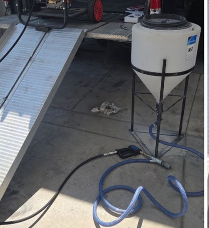 Gravity-Fed System — Inductor Tank + Stand