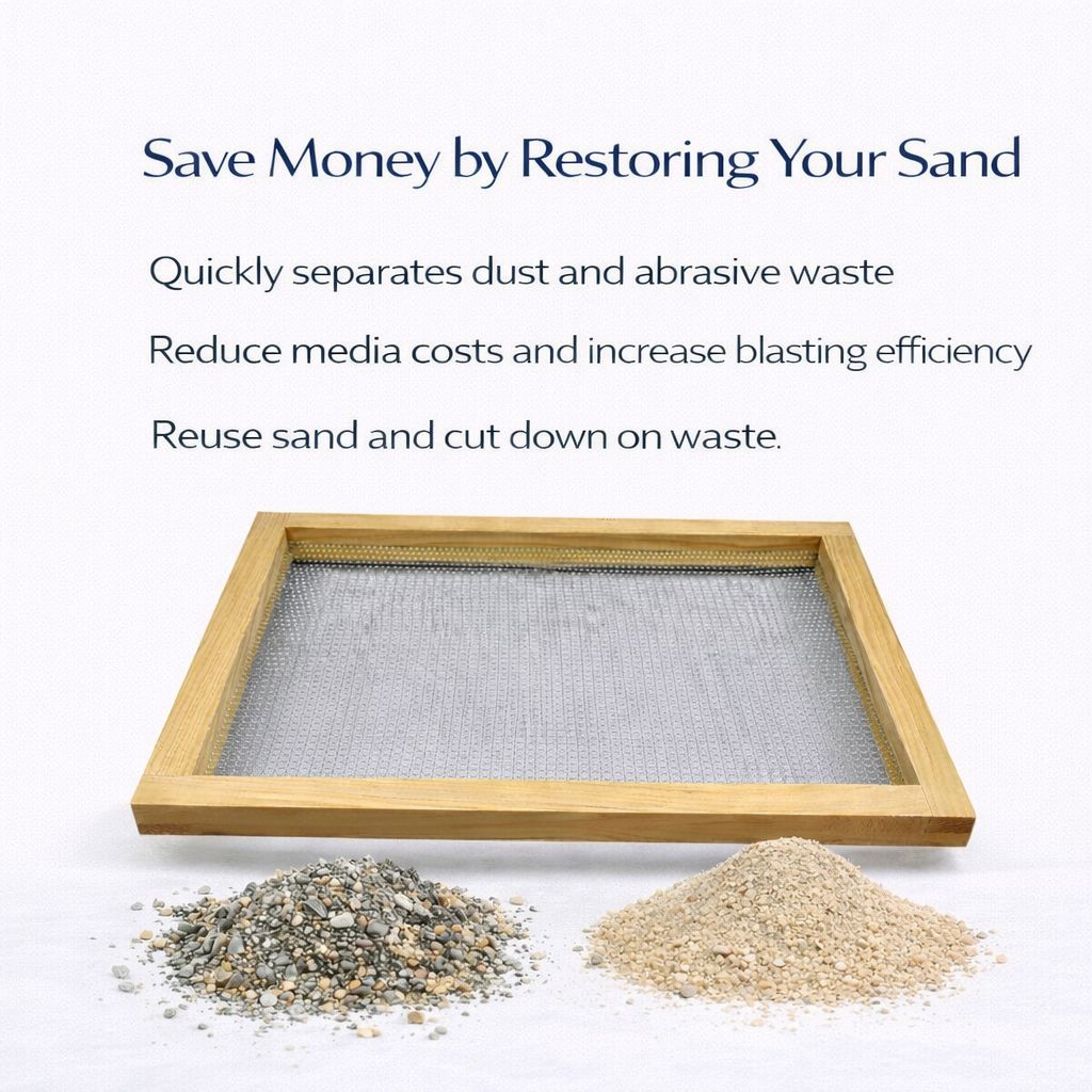 SANDBLASTKIT SAND FILTER/SIFTER STAINLESS MESH