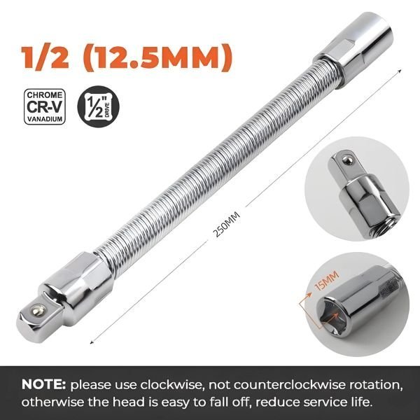 Electric Wrench Sleeve Universal Extension Rod - sandblaskit